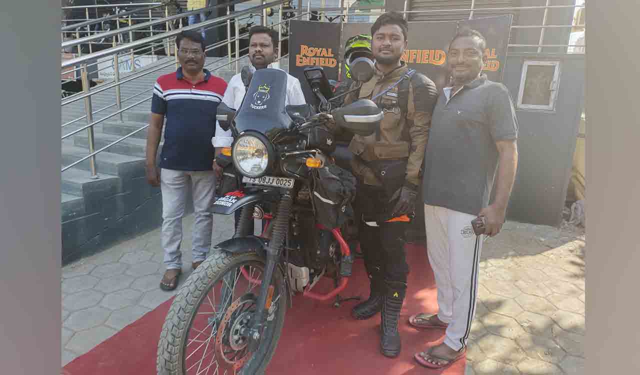 Mancherial’s animal lover sets out on 45,000 km all India bike tour