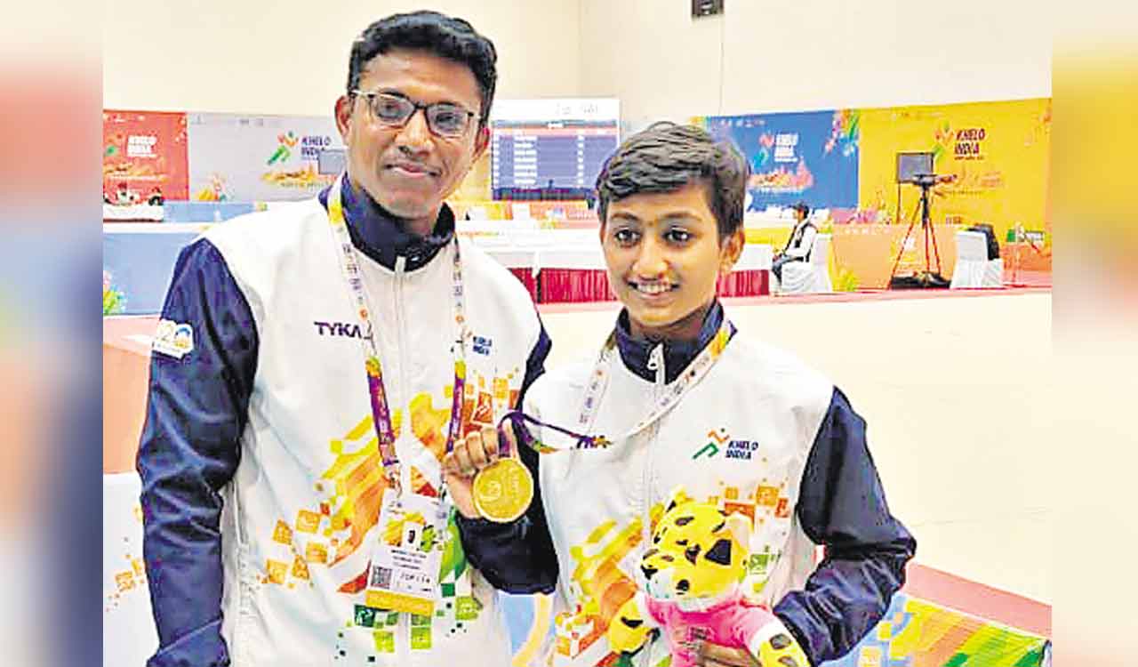 Telangana’s gymnast Surabhi pockets gold at Khelo India Youth Games