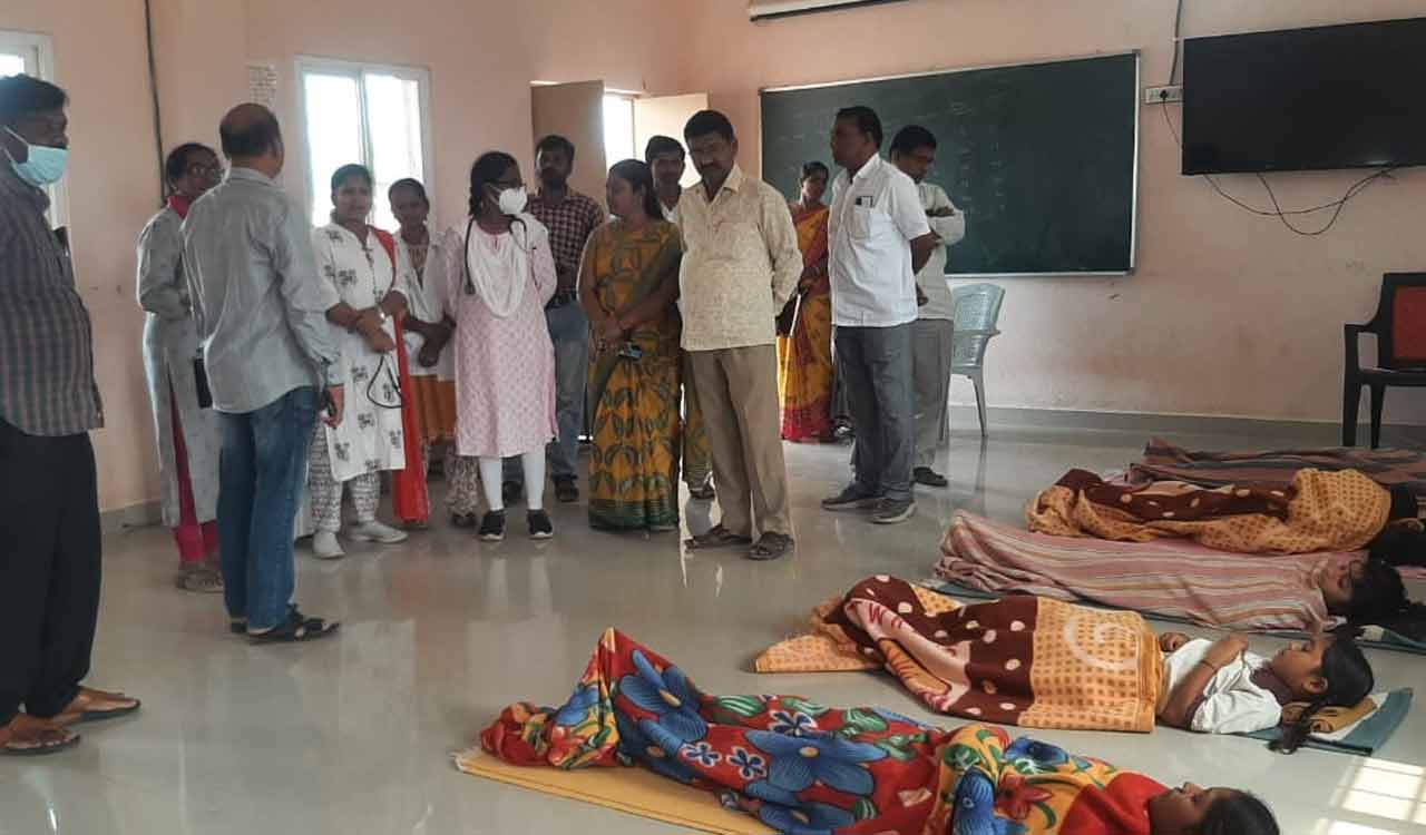 24 ST Gurukulam school students fall sick in Sircilla