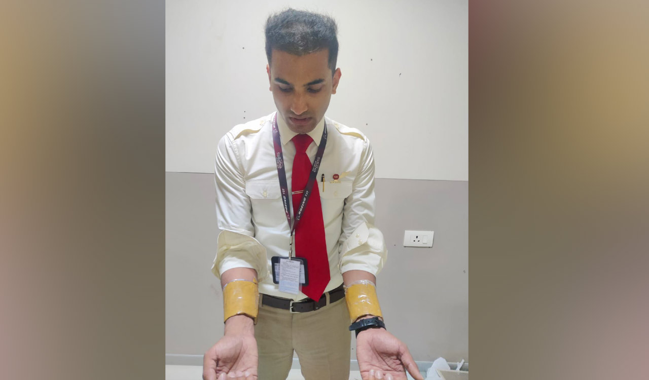 Air India Express cabin crew held for gold smuggling in Kochi airport