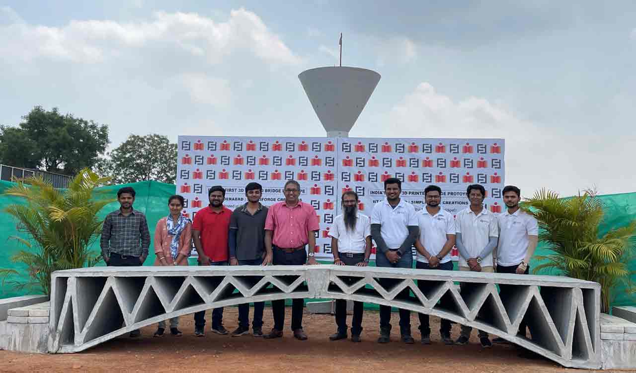 IIT-Hyderabad, Simpliforge develop India’s first prototype bridge with 3D printing