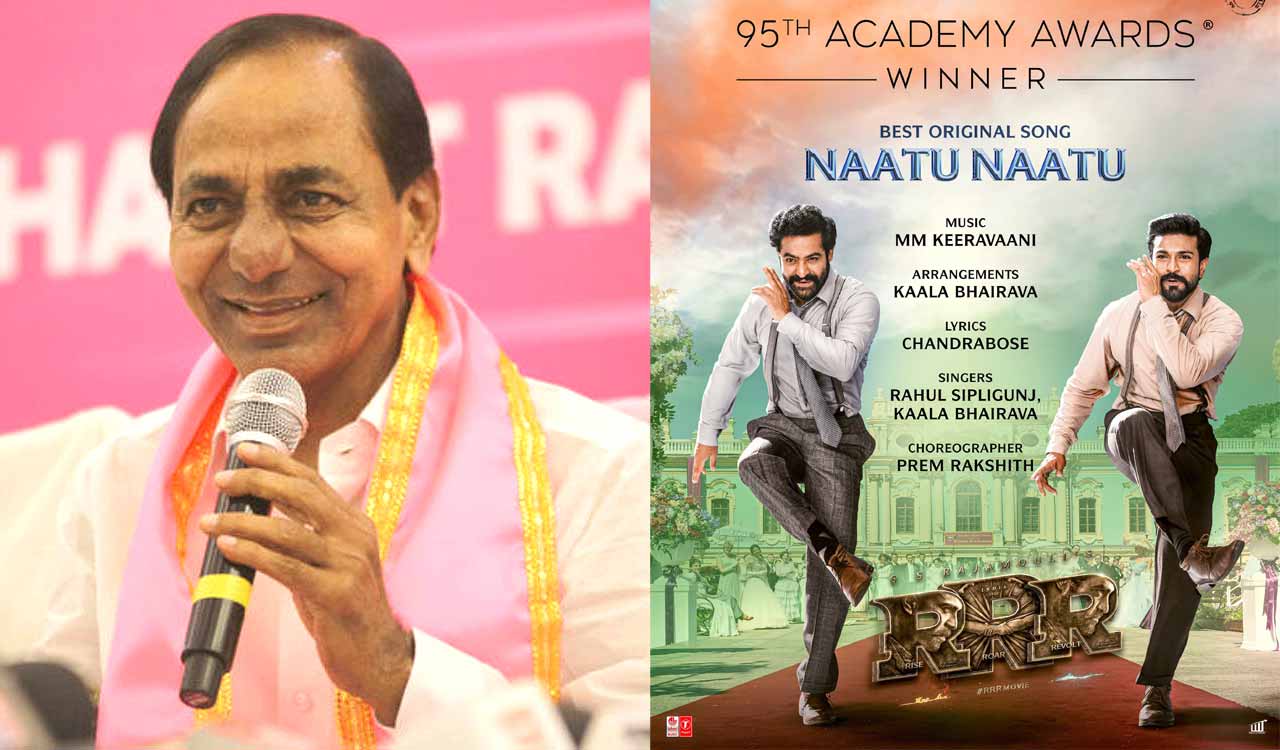 CM KCR congratulates RRR team for ‘Naatu Naatu’ Oscar win