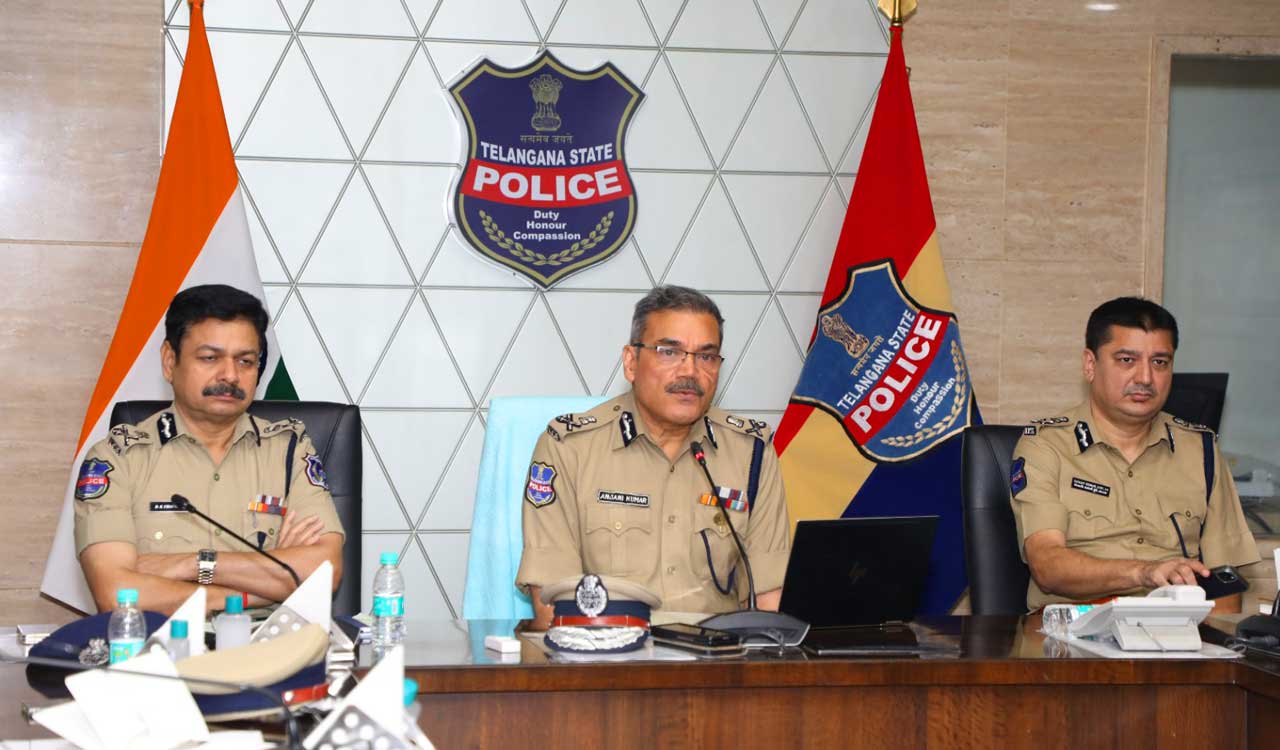 DGP Anjani Kumar holds video conference with newly posted unit officers