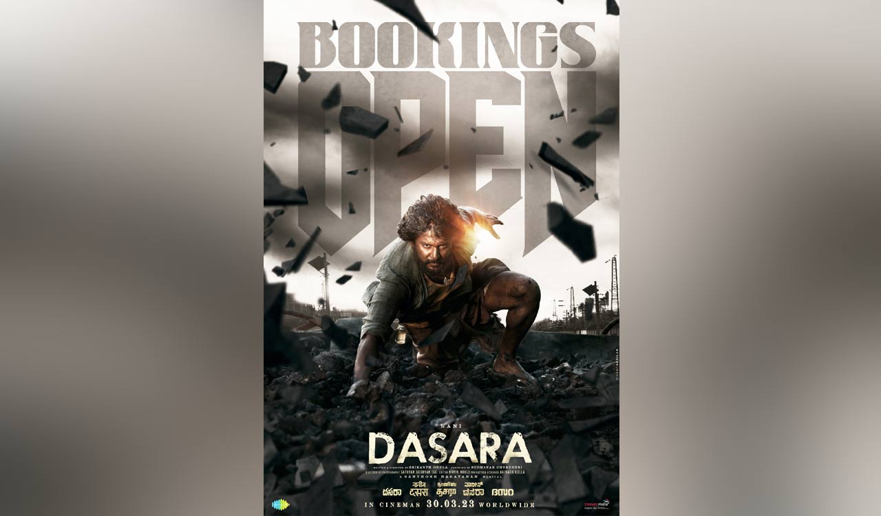 Dasara movie bookings are open on BookMyShow and Paytm