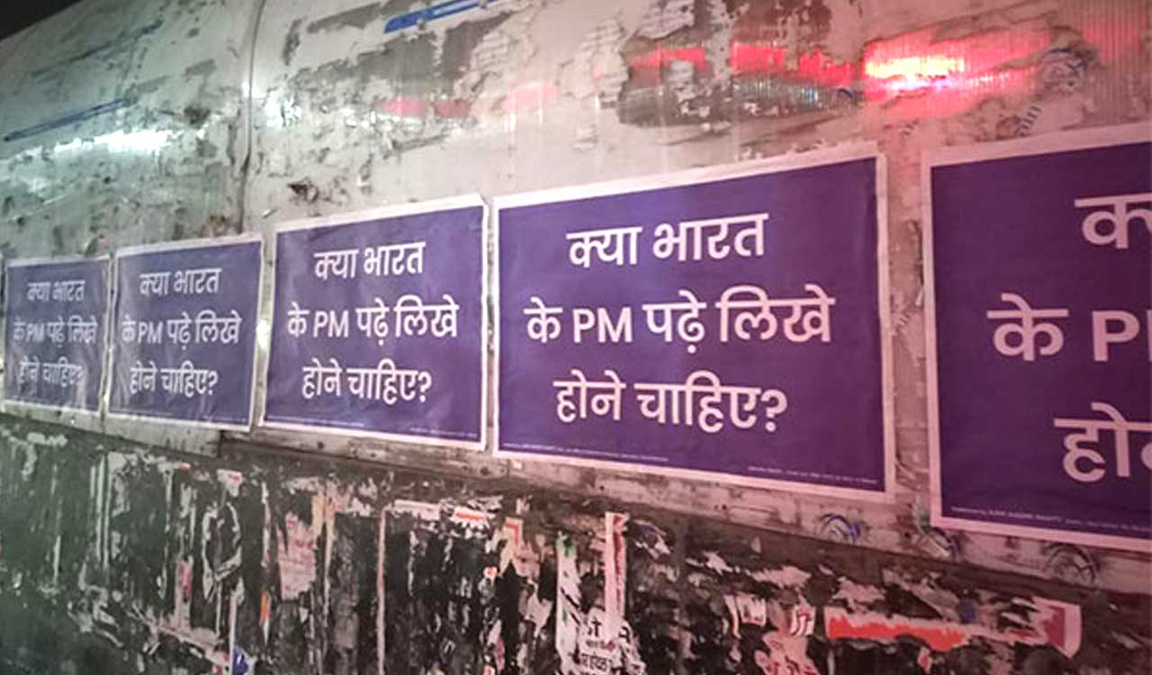 Delhi: Fresh posters targeting PM Modi crop up