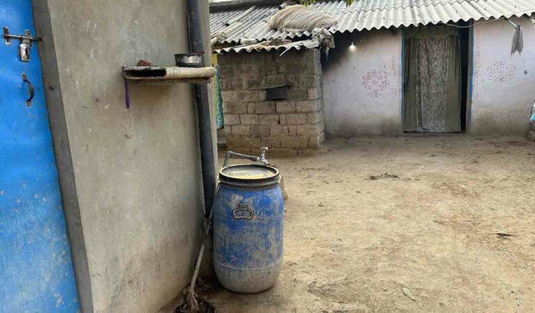 A Mission Bhagiratha tap in Guvvalagutta village