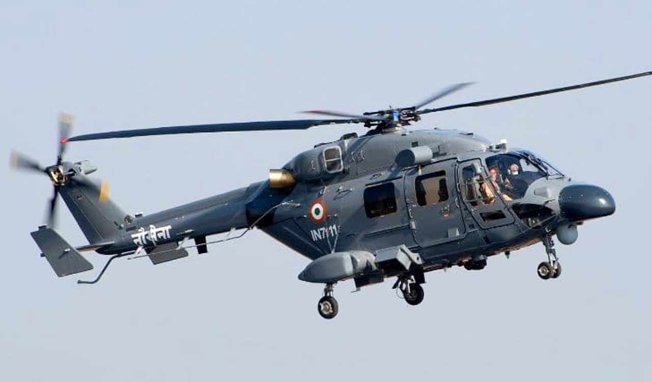 Indian Navy chopper ditches off Mumbai, no casualties