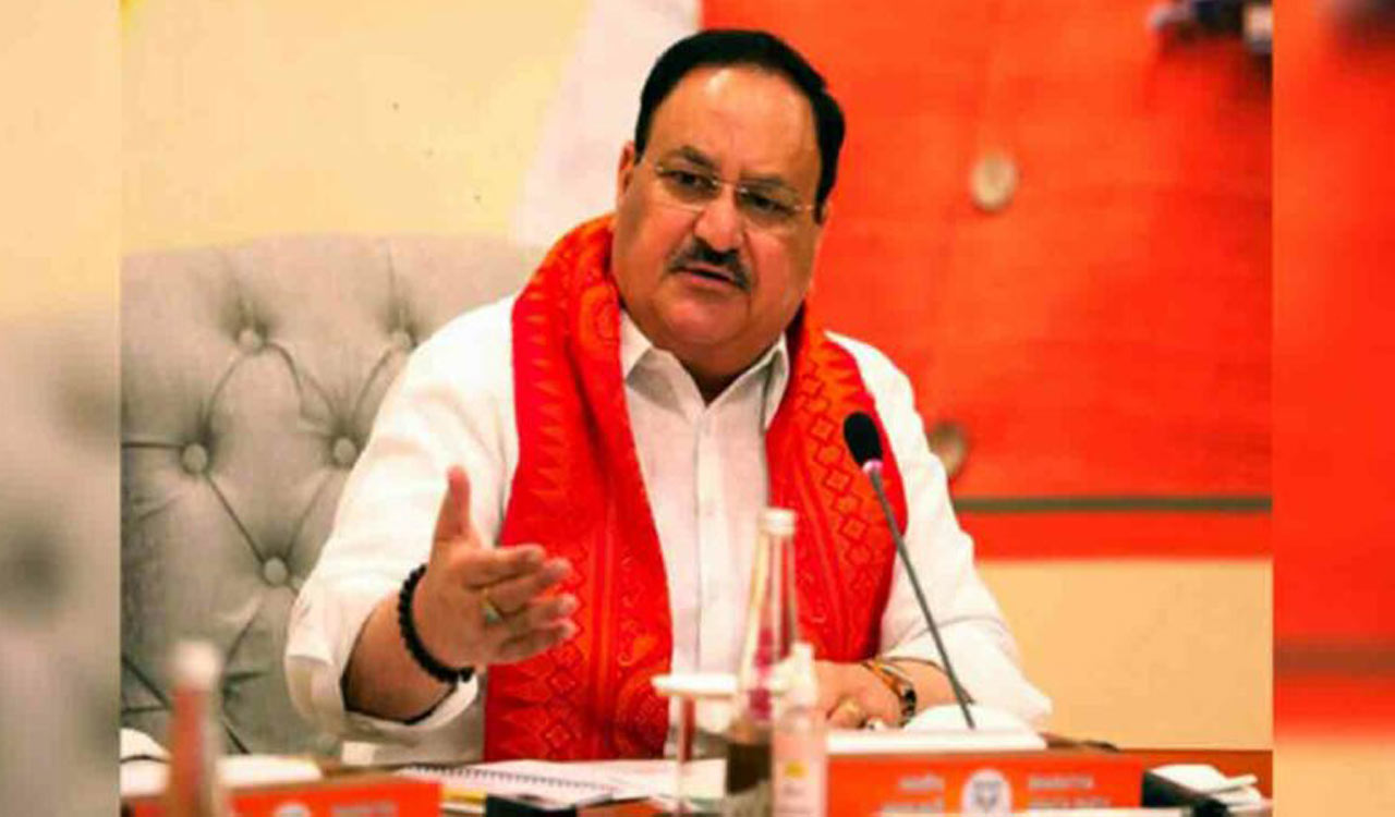 Congress is standing on crutches, will fall anytime, says Nadda