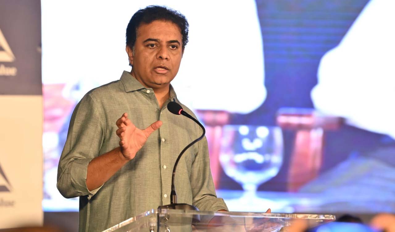 KTR takes a jibe at Centre on Adani project in Sri Lanka