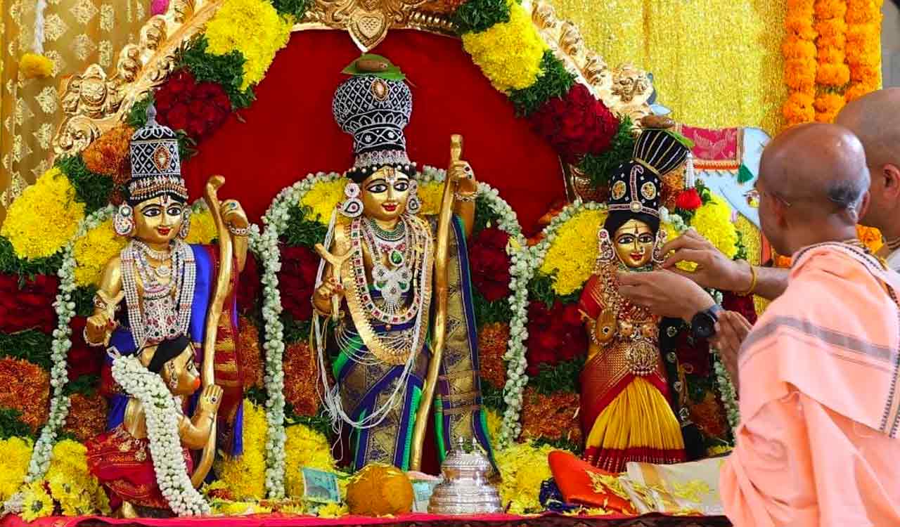 Hyderabad: Grand celebrations of “Sri Rama Navami” at Hare Krishna Golden Temple
