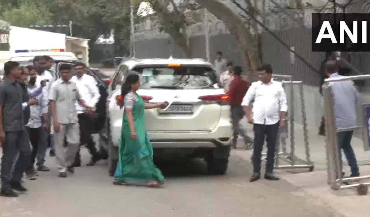 Kavitha appears before ED for questioning in money laundering case 