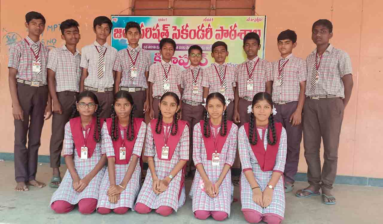 Mancherial: 15 students of Kistapur ZPSS bag National Means-Merit Scholarships