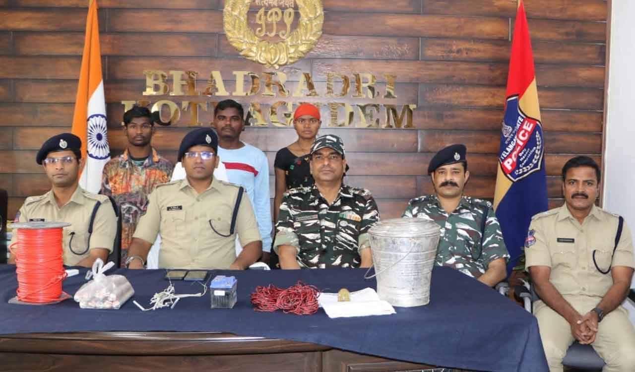 Two Maoist Pamed dalam members, a sympathiser arrested in Kothagudem