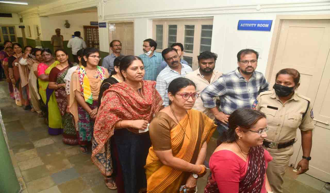 Hyderabad: MLC polling at brisk pace; 49.53 percent polled by 12 noon