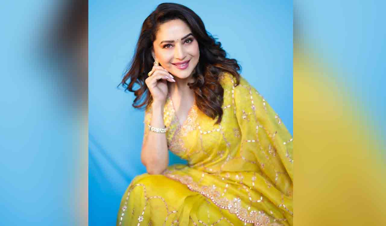 Madhuri Dixit says she is eternally in love with red colour