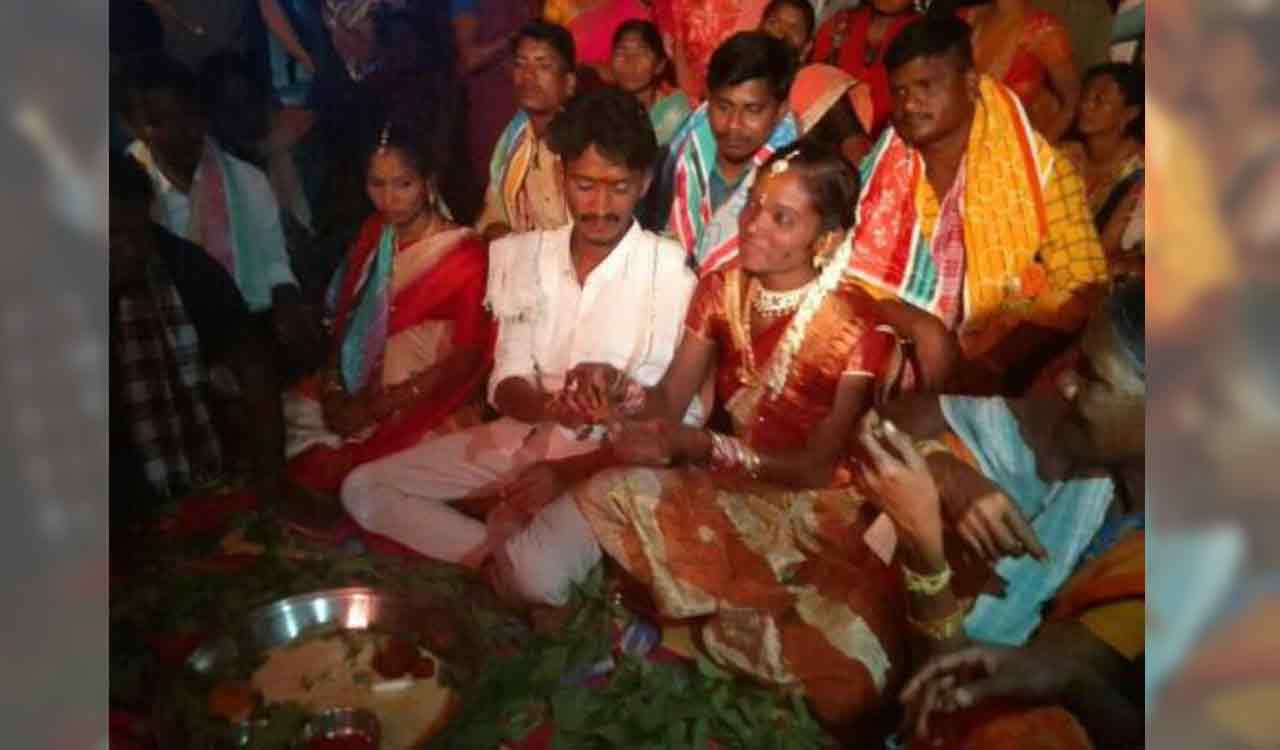 Man marries two women in Kothagudem district, gets attention of social media