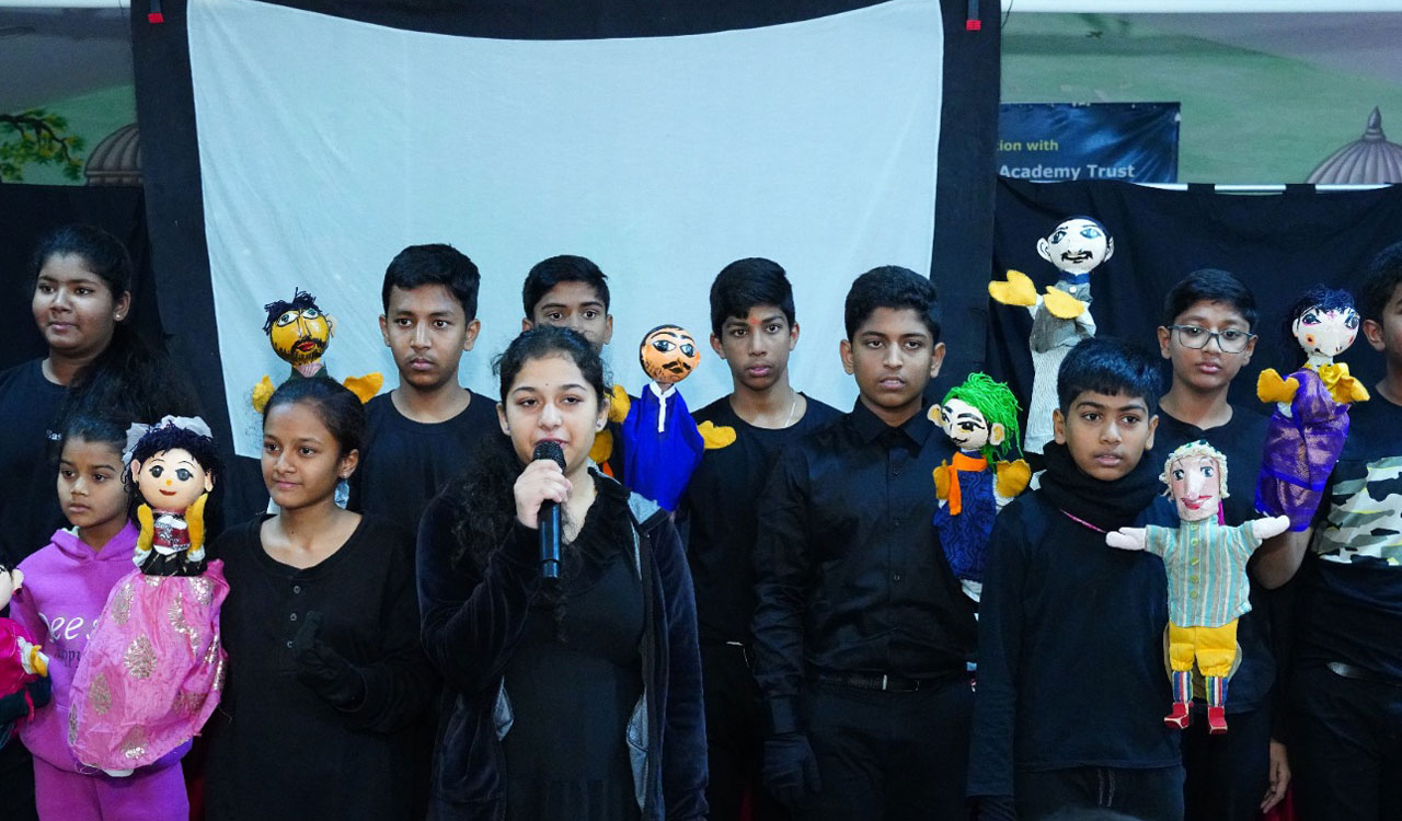 Hyderabad: Hand-Shadow Puppetry workshop concludes at Oxford Grammar School