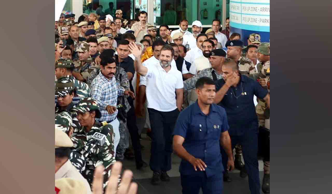 Rahul Gandhi receives warm reception at Delhi airport