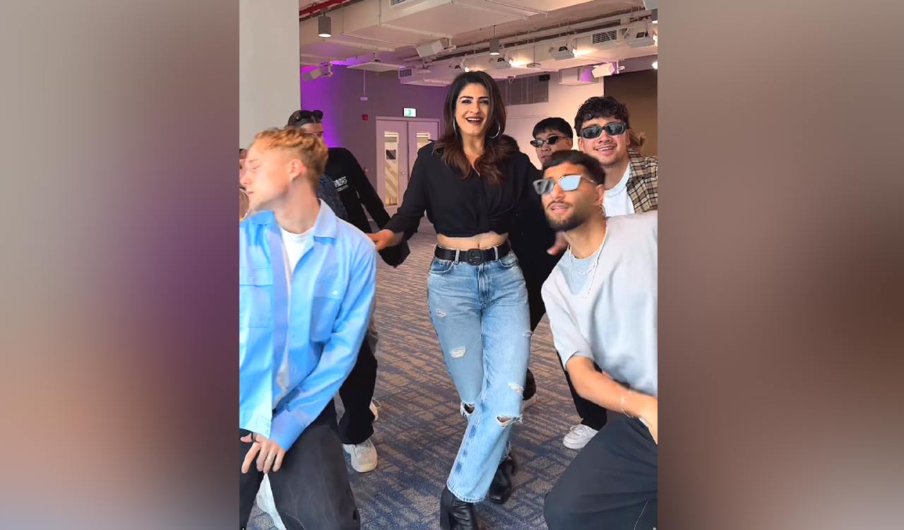Raveena Tandon recreates ‘Tip Tip Barsa Paani’ with Norwegian group