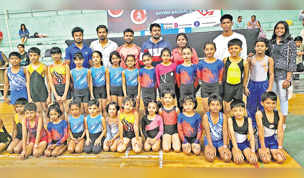 Double delight for Akruthi at India Fitness Expo-Gymnastics Championship