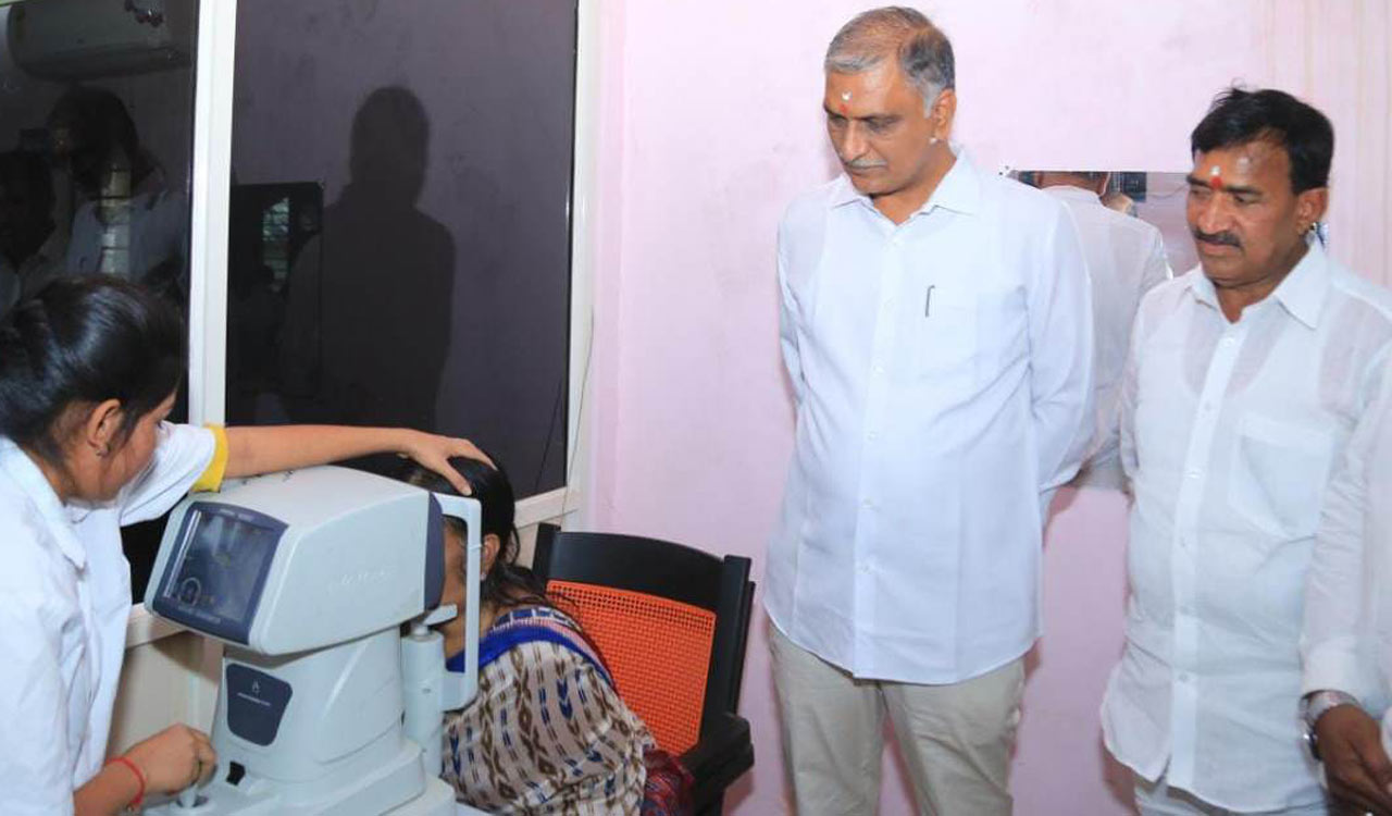 More women attending Kanti Velugu camps than men: Harish Rao