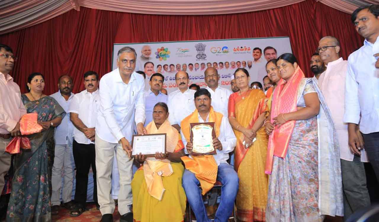 Telangana govt to deposit funds in gram panchayat accounts from April 1: Harish Rao