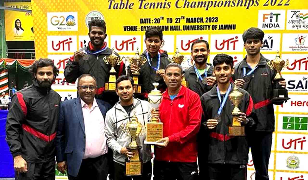 TT Championship: Telangana paddlers win team bronze