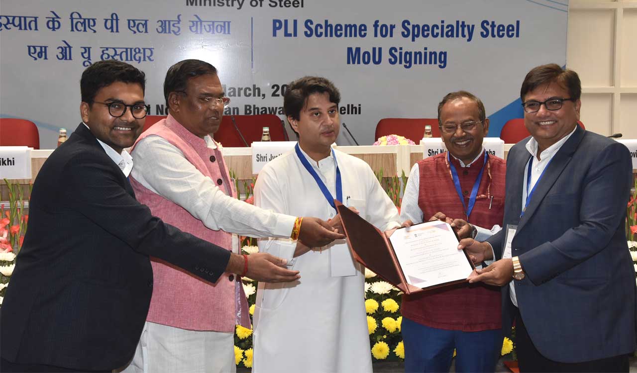 Telangana: MPL group signs MoU with Centre for speciality steel production