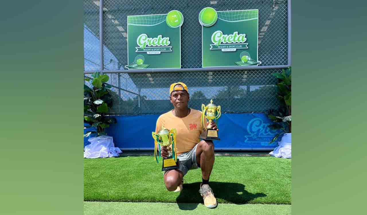 Hyderabad’s Narayana Murthy defends tennis doubles title in Thailand
