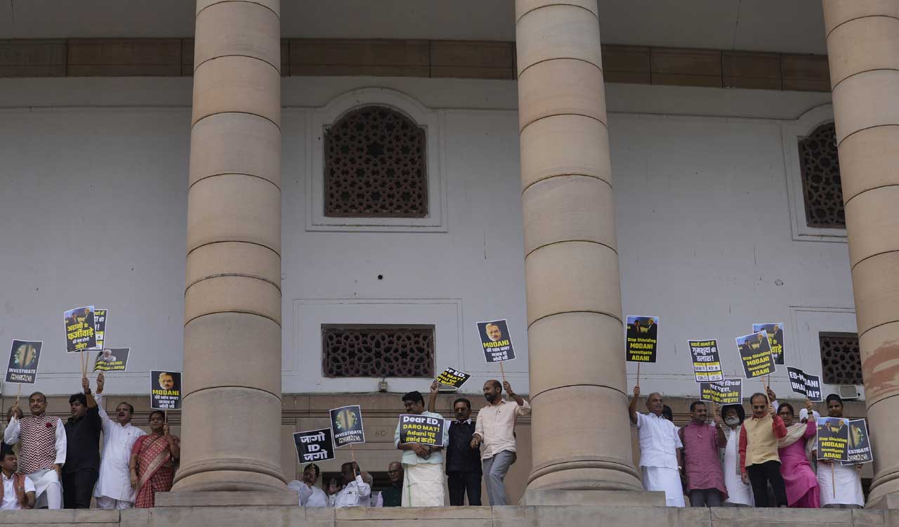 Adani Row: Protests continue in Parliament