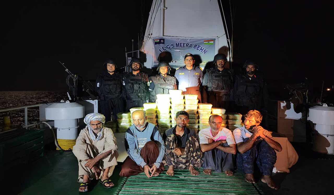 Breaking: Rs 425 cr worth drugs seized from Iranian boat off Gujarat coast