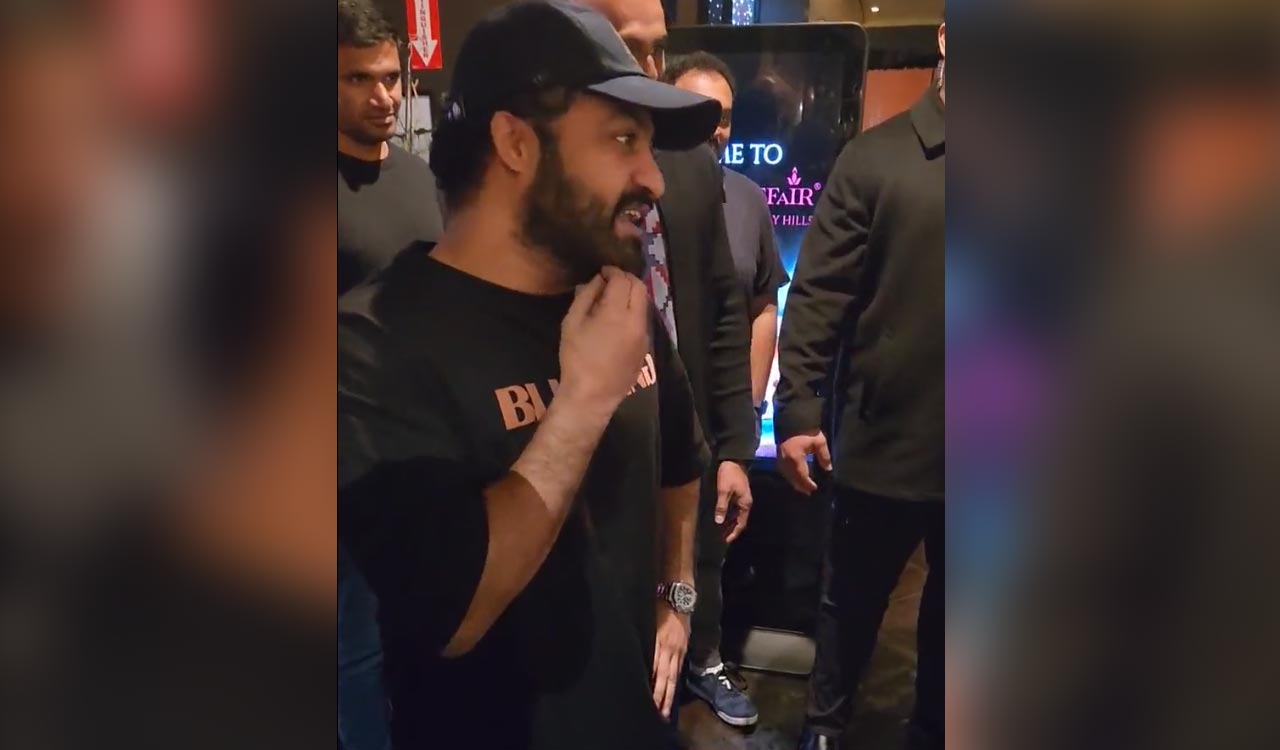 Oscar countdown: Jr NTR lands in LA, greeted by frenzied fans