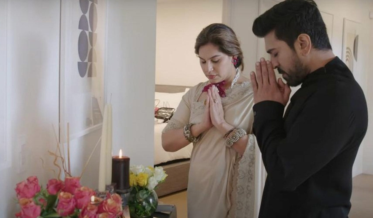 Ram Charan takes his moving temple to LA for Oscars