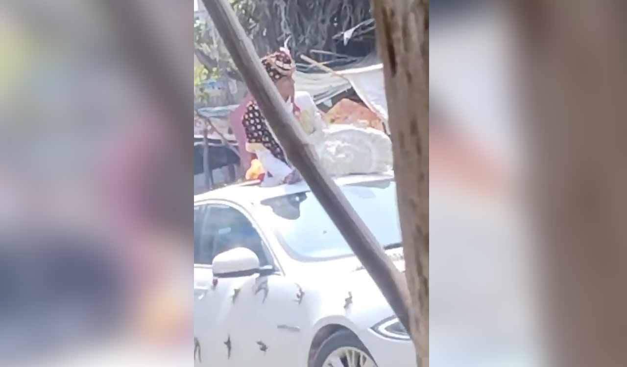 Groom, ‘baraatis’ perform stunts on car, video goes viral