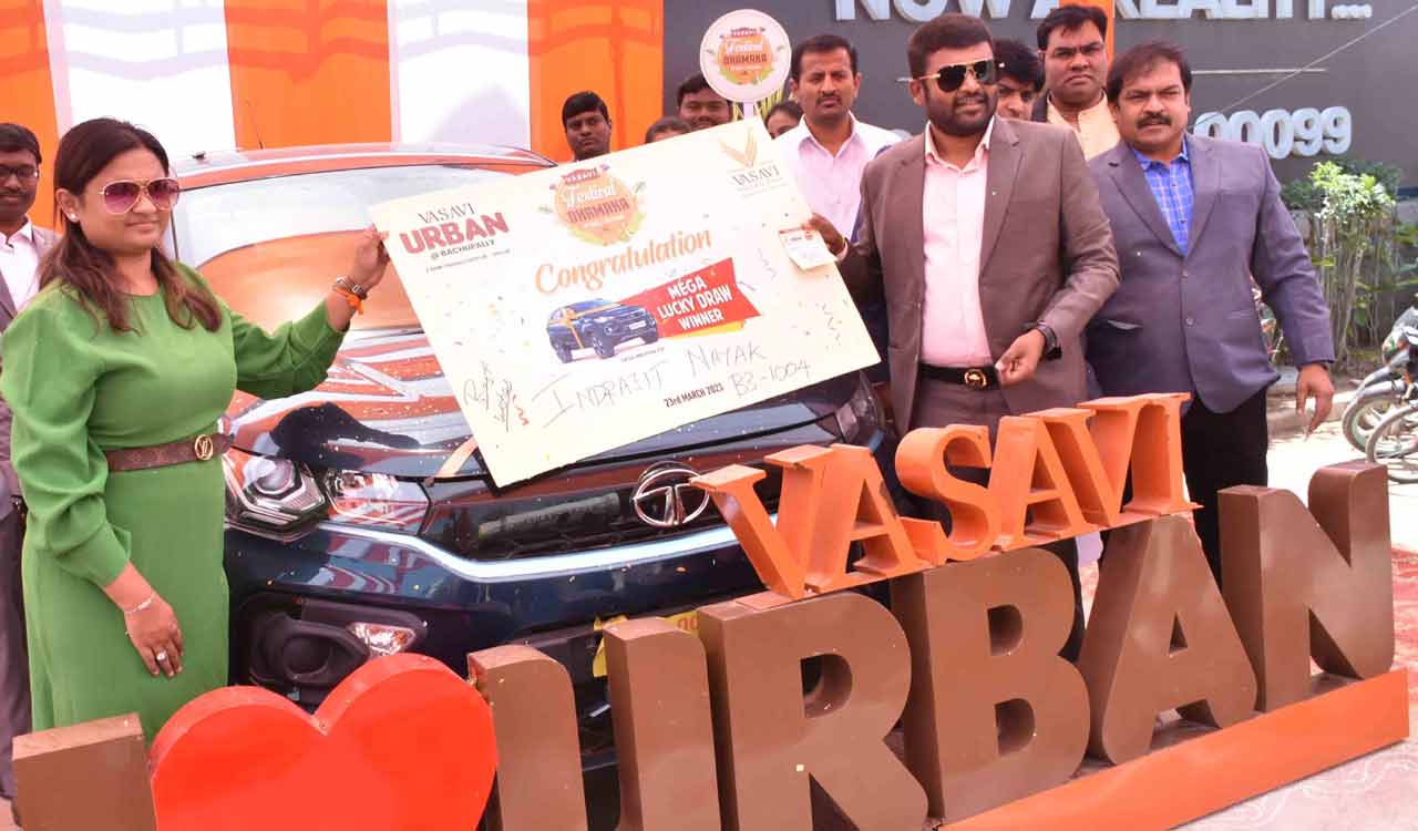 Hyderabad: Vasavi Group organises lucky draw of ‘Tata Nexon EV’