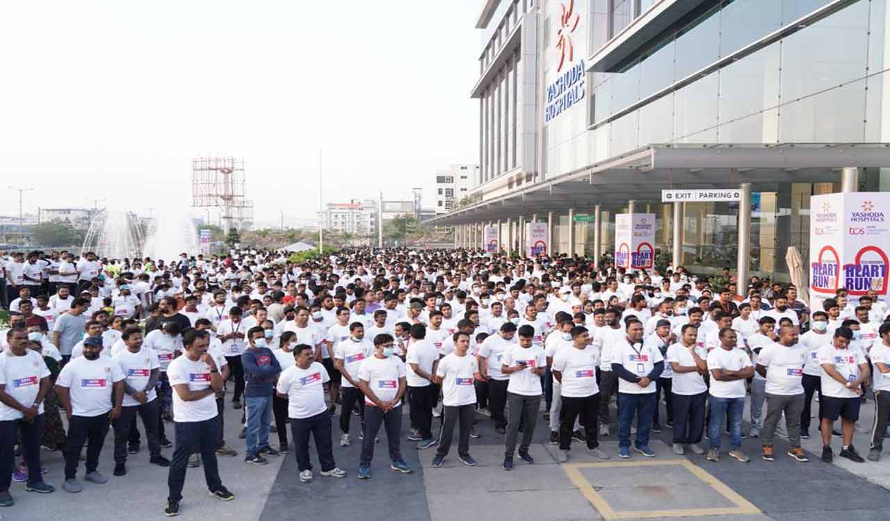 Hyderabad: Over 5,000 participate in 5K Mega Heart Run