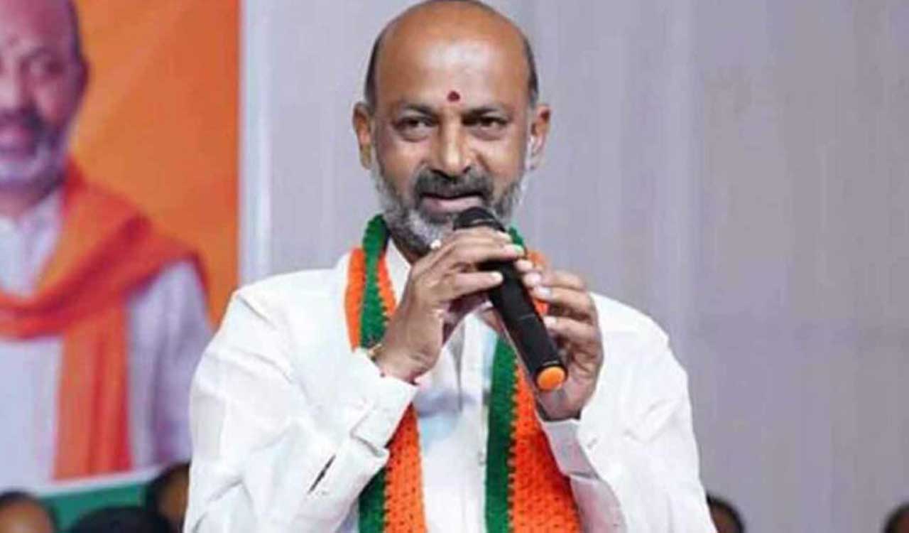 Bandi Sanjay appears before Telangana Women’s Commission