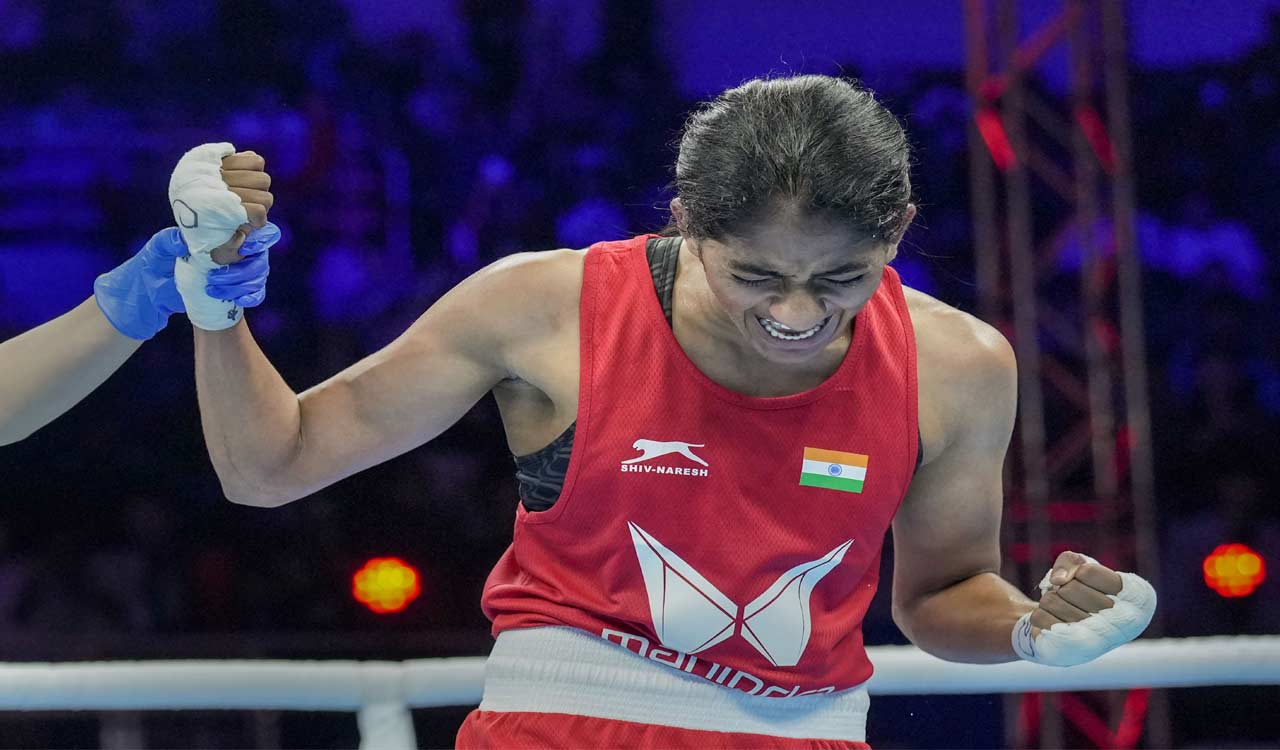 Womens World Boxing Championships Indias Nitu Ghanghas Clinches Gold Telangana Today 9744