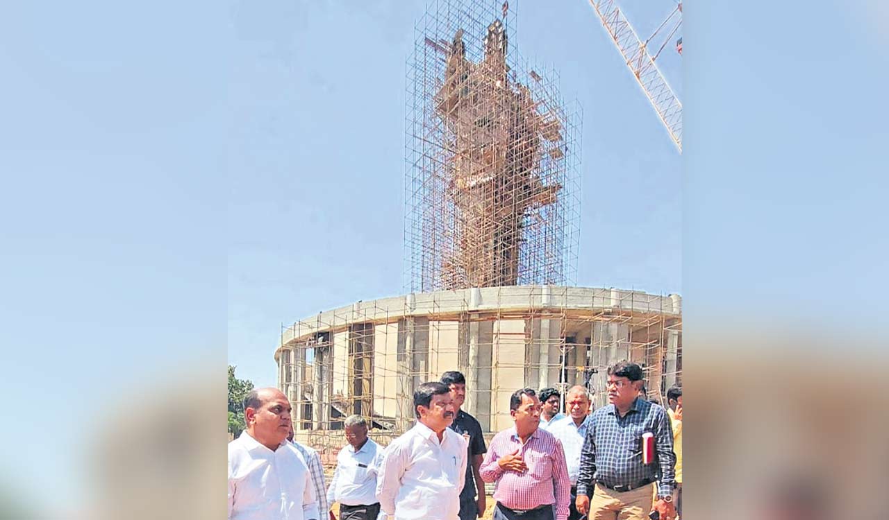 Expedite 125-foot Ambedkar statue works: Vemula Prashanth Reddy