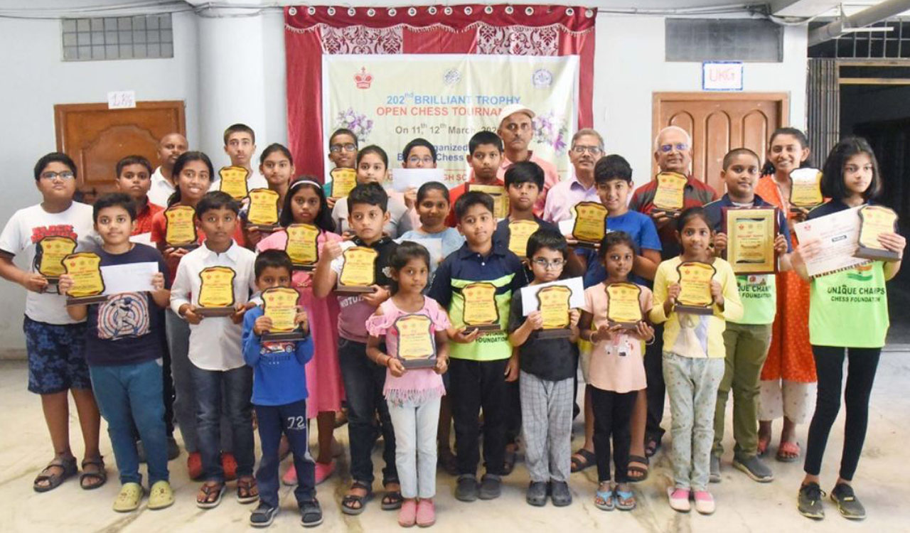 Aaryn, Dhruva hog limelight at Brilliant Trophy Chess Tournament