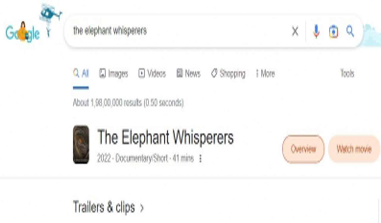 Google searches for ‘The Elephant Whisperers’ skyrocketed 8,164 percent after Oscar win