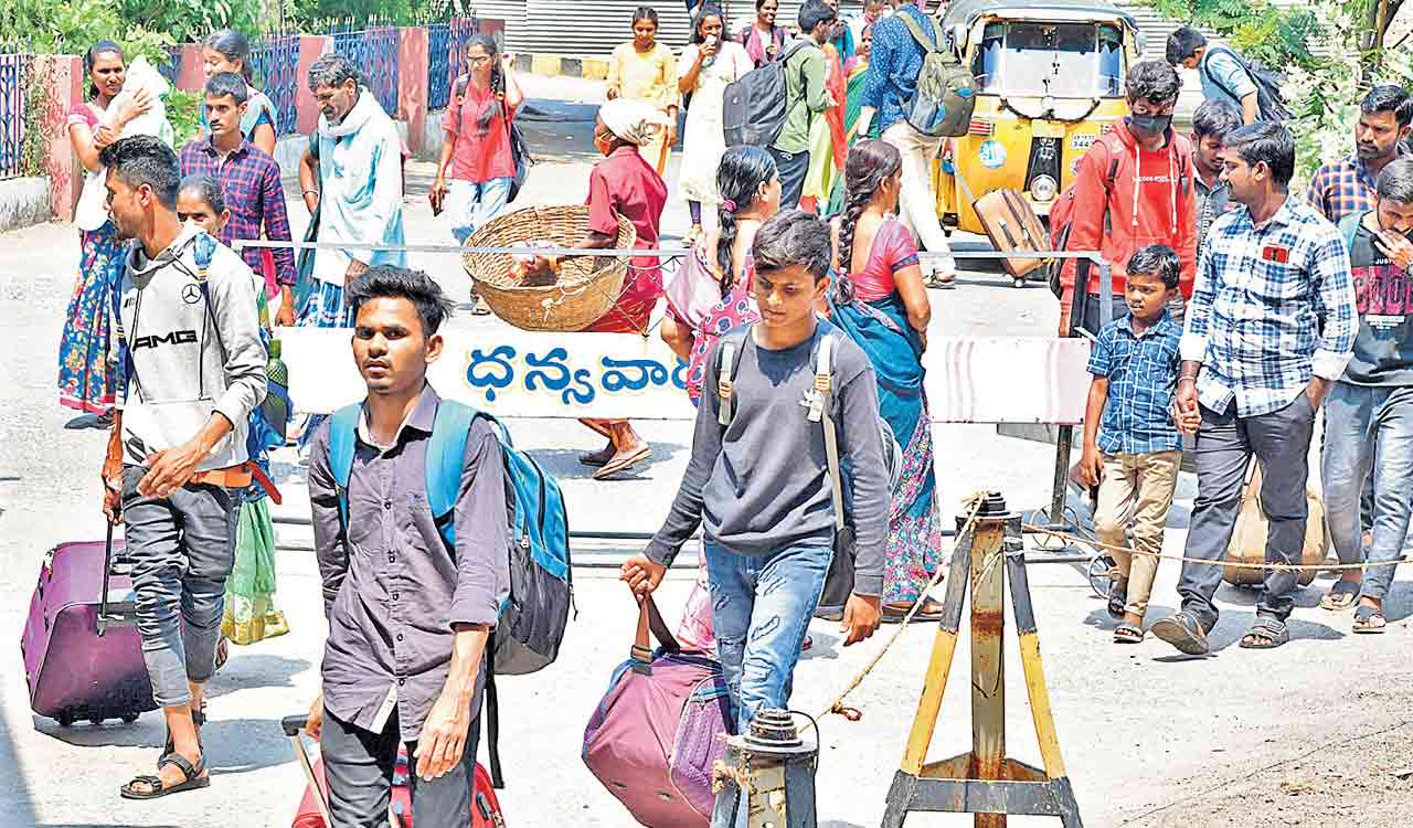 Inter exams concludes: Relieved students head home in Telangana
