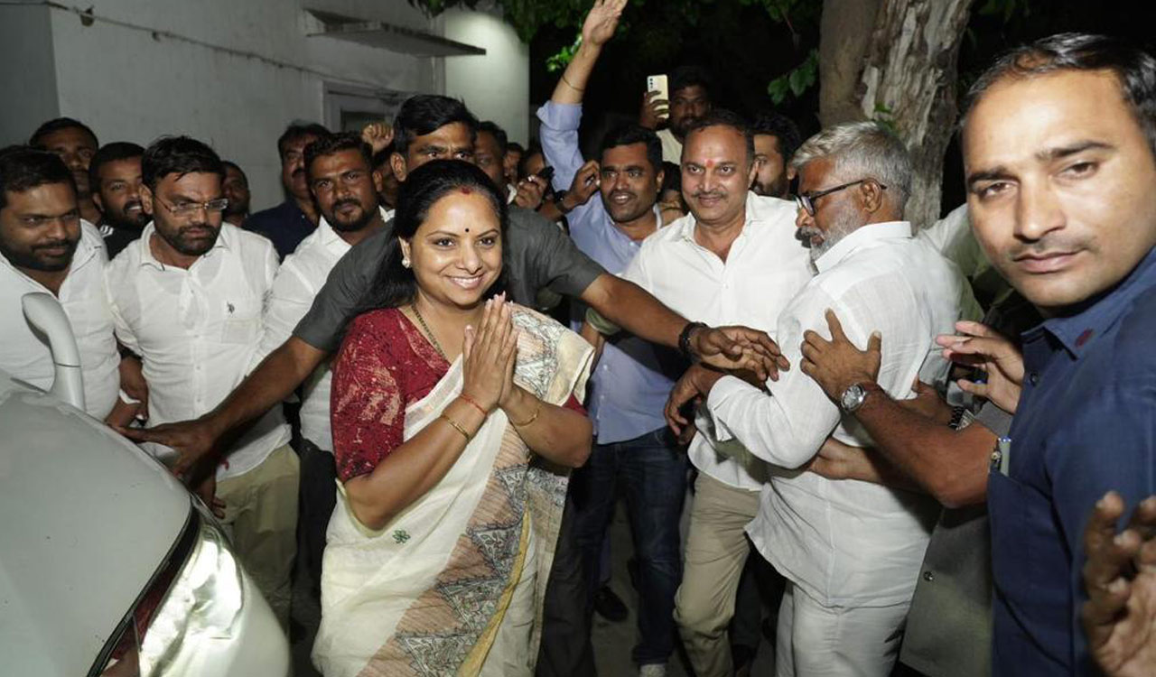 Kavitha appears before ED in Delhi, statement recorded for 9 hours