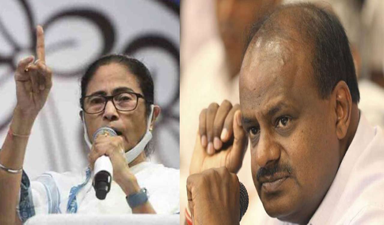 ‘Silent’ meeting between Mamata, Kumaraswamy in Kolkata sparks political speculations