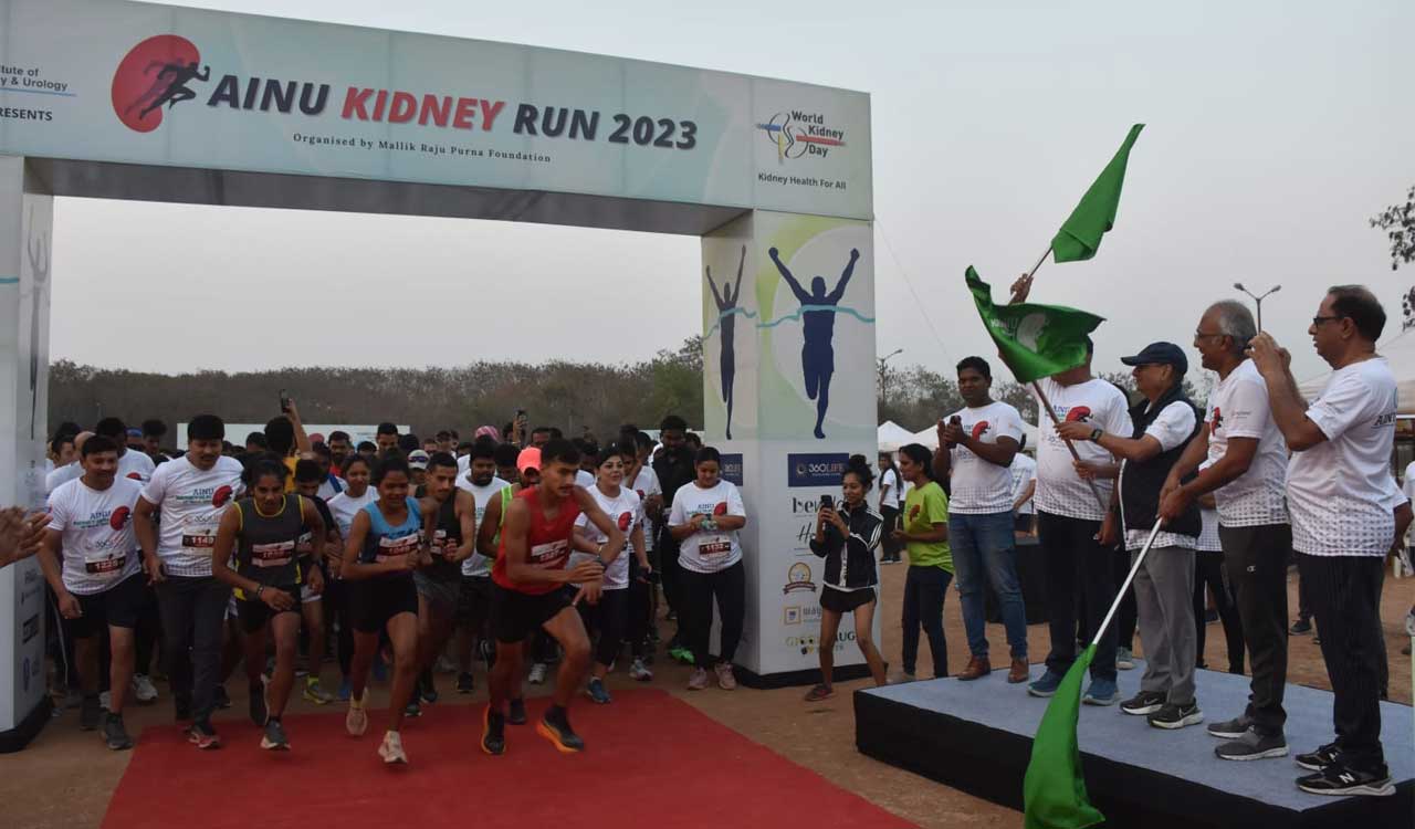 AINU organizes ‘Kidney Run’ in Hyderabad