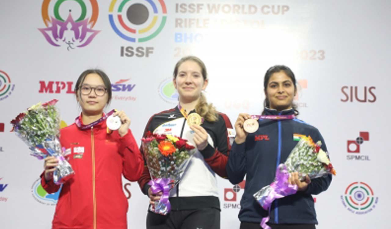 ISSF World Cup: Manu Bhaker wins India’s sixth medal, China claims sixth gold