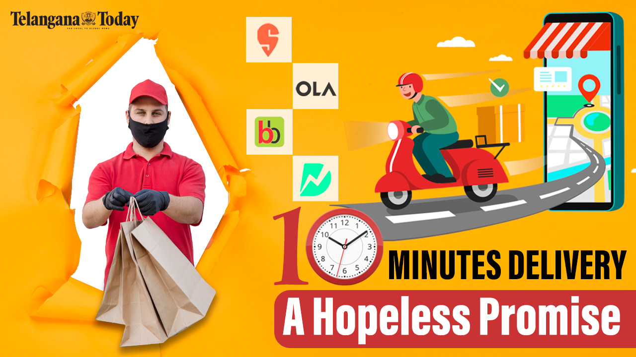 Is Your Order Ever Delivered In 10 Minutes Swiggy Zomato Zepto Dunzo Telangana Today