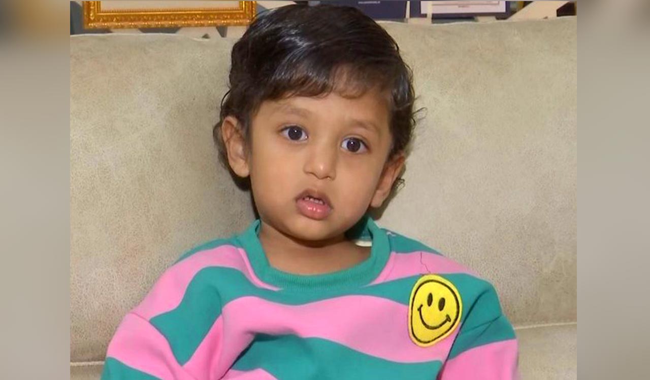 18-month-old artist, Arhaan from Hyderabad wins multiple awards for paintings