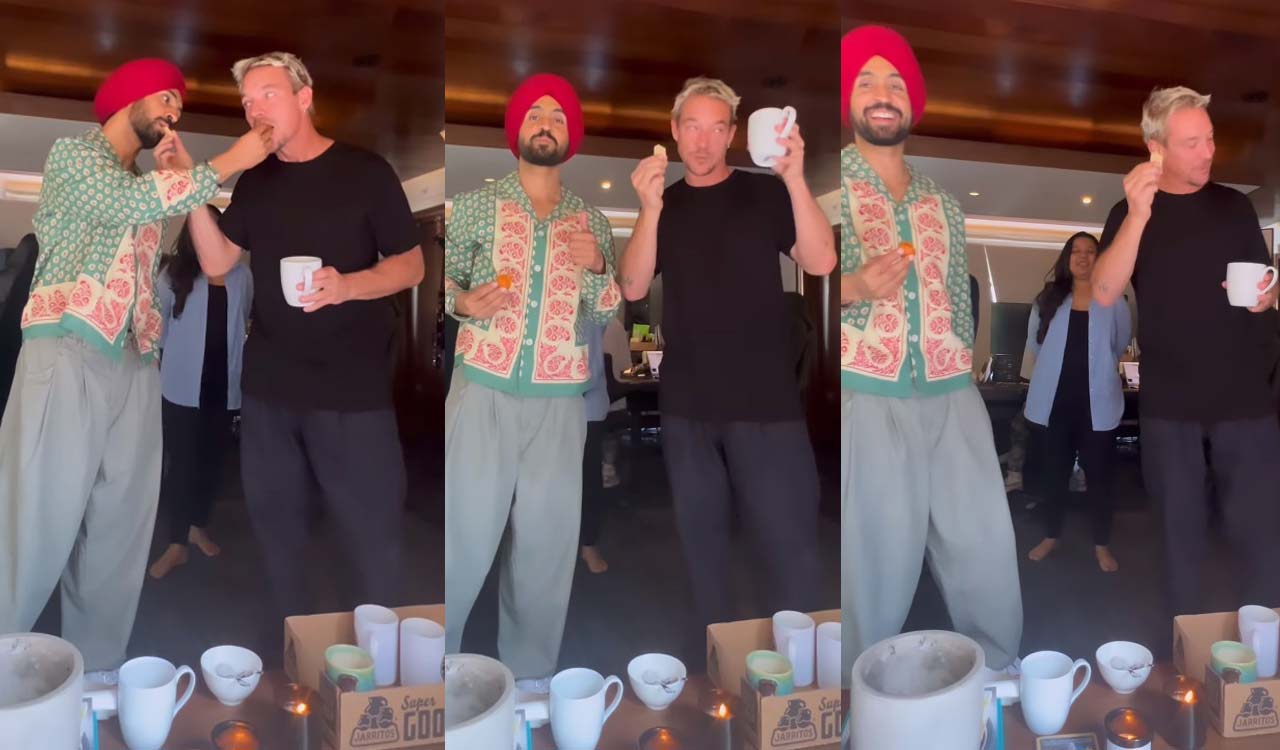 After creating history at Coachella, Diljit Dosanjh enjoys “Chai time” with Diplo