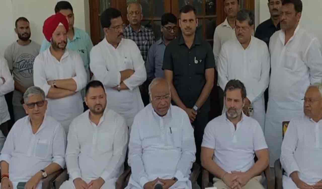 Process of Oppn unity begins as Kharge meets CM Nitish, Tejashwi
